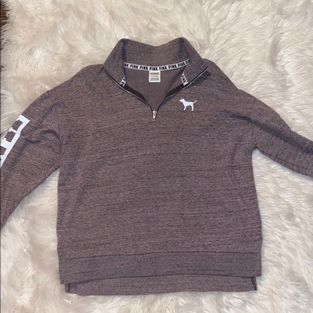 Purple/gray zip up hoodie from pink